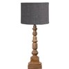 Devansh Grey Jute   Table Lamp With  Wood Natural Base (7X7X21.25 Inches)-17