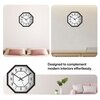 Measured Moments Octagon Wall Clock with Typographic Dial