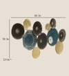 W-Yuka Abstract Metal Wall Decor in Multicolor Set of 1