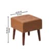 Axel Faux Leather Wooden bench for sitting Set of 2