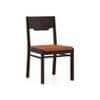 Floyd 6 Seater Dining Table, Glass Top With Set Of 6 Kerry Dining Chairs (Colour- Burnt Orange, Finish- Mahogany)