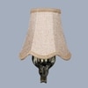 Devansh Gold Antique Wall Mounted Lamp With Beige Jute Shade