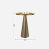 Metalsmith Metal Side Table in Gold Finish