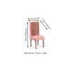 Rosslyn wood Accent Set of 2 Dining Chairs in Coral Pink Velvet Upholstery with TEAK FINISH