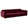 Calisa 3 Seater Pull Out Sofa cum Bed  in Maroon Colour