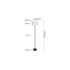 Estelle White Cotton Shade Floor Lamp