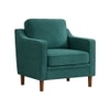 Menta Boucle Fabric Lounge Chair in Green Colour