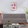 Palermo Click-Clack Sofa cum Bed in Grey Colour
