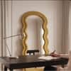 The Artment Mustard Ripple Edge Unbreakable Floor Mirror For Home (160 X 60 CM)