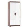 Miller 2 Door Wardrobe With Mirror and Lock in Two Tone Finish