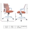 Xeanea Mid Back Ergonomic Chair in Orange Colour