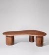 Hima Solid Wood Coffee Table In Dark Brown Finish