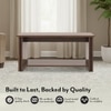 Adele Rectangular Engineered Wood Coffee Table In Classic Walnut Finish