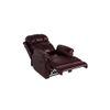 369 Leatherette One Seater Manual Recliner in Burgundy Colour
