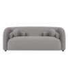 Zenol Boucle Fabric 2 Seater Sofa In Grey