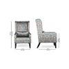 Clementine Accent Chair - Blue (Colour : blue)