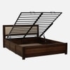 Aaryav Hydraulic Solid Wood Bed King Size in Provincial Teak Finish