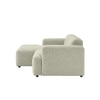 Sophisticated Wood Right Aligned 2-Seater With Upholstery Non Storage Sofas In Grey Colour
