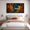 The Castle Decor Lord Buddha Meditation Wall Painting Wooden Framed 27x48 Inch (Style 19)