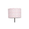 Skylor Multicolour Fabric Floor Lamp with Black Iron Base