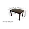 Oakmont Sheesham Wood Dining Table In Dark Walnut Finish
