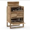 Macallan Solid Wood Bar Cabinet in Honey Oak Finish