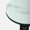 Swish Metal Side Table in Black Colour