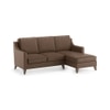 Abbey Sectional Sofa (Colour : Mocha, Cushion : Soft, Seater : Right Aligned 2 Seater + Right Aligned Chaise)