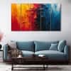 The Castle Decor Woman Abstract Wall Painting Wooden Framed 27x48 Inch (Style 1)