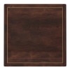 Sera Rectangular Marble and Square Solid Wood Nested Coffee Table in Walnut Finish