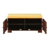 Liliana Shoe Rack With Seating In Honey Oak Finish