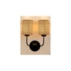 Chance Dual Beige Jute Wall mounted Lamp Iron Base(KV34)