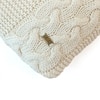 Archer Knit Cotton Pillow Cover  Natural 12X20  Inches