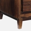 Pike Rectangular Solid Wood Coffee Table In Teak Finish