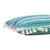 Acrylic Striped Cushion Cover with Lace Set of 2 (16 X 16 Inches)