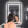 Rectangle  Vanity Mirror with Lights Modern LED Mirror