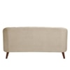 Nilo Velvet 3 Seater Sofa in Cream Colour