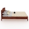 Ashmore Solid Wood King Size Non Storage Bed In Honey Finish