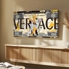 Luxury Dollar Bill Pop Art Canvas Wall Painting Money Theme Living Room Decor 22x46 Inch