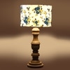 Devansh Multicolor Cotton Table Lamp With Wood Natural Base (7X17.5 Inches)-15