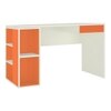 Astra Kids Study Desk with Open Shelves and Drawer in Light Orange Colour