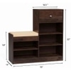 Orion Solid Wood Shoe Rack in Walnut Finish