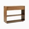Perla Mango Wood Console Table in Provincial Teak Finish With 2 Drawer