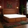 Sahaj Solid Wood Compact King Bed Hydraulic Storage Provincial Teak Finish Mattress 72 x 72 Inches