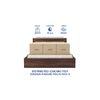 Prana Bed With Premium Leatherette Fabric And Box Storage Queen Bed