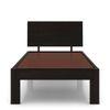Boston Solid Wood Single Size Bed In Mahogany Finish