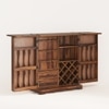 Parquet Sheesham Wood Bar Cabinet in Provincial Teak Finish
