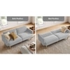 Versatile 3 Seater Fold Out Sofa cum Bed  in Grey Colour