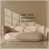 Plushprestige Wood 3 Seater With Upholstery Non Storage Sofa In Yellow Colour