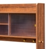 Stellar Multipurpose Storage Cabinet (Tall Size with Upper Storage, Teak Brown)